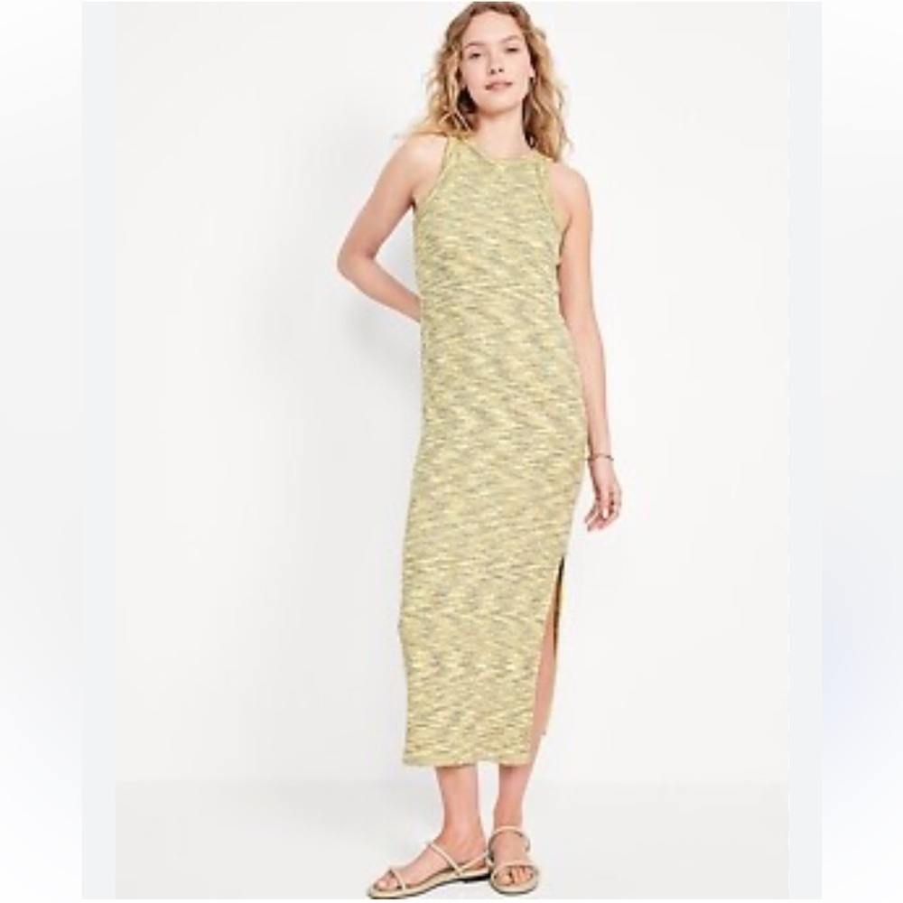 Old Navy Yellow Midi Dress